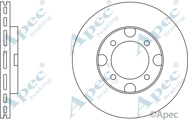 APEC BRAKING Тормозной диск DSK211